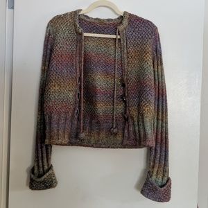 Hand Knit Multi-Colored Anthropologie Sweater